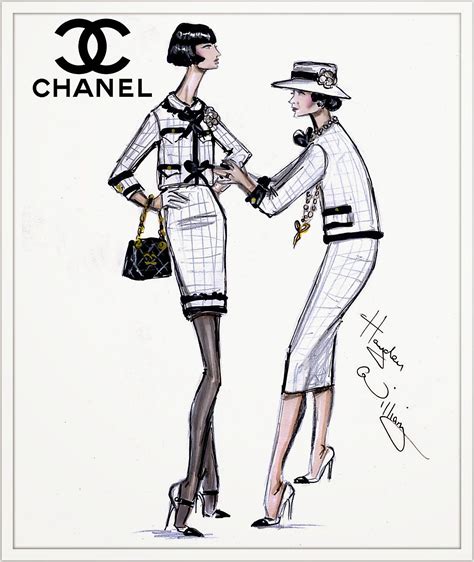 dessin chanel|chanel suit.